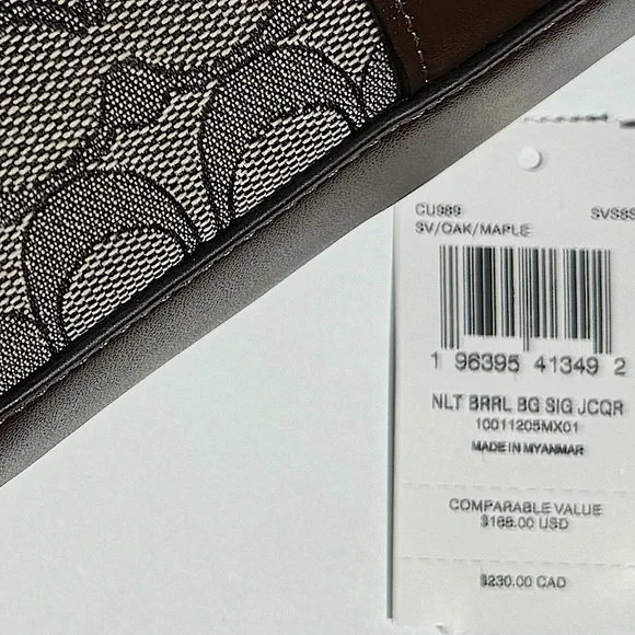 Coach Nolita Barrel Bag In Signature Jacquard - Picture 10 of 11